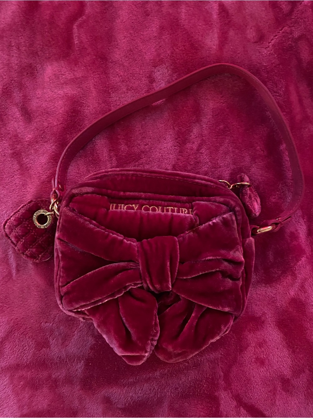 Juicy Couture Pink Velvet Mini Bag